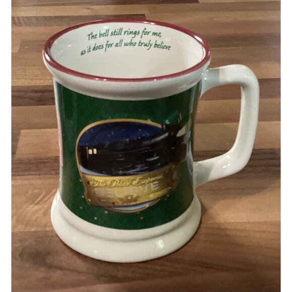 Set Of 2 The Polar Express Train “Believe” Coffee Cup Mugs Christmas 3D - Picture 9 of 10